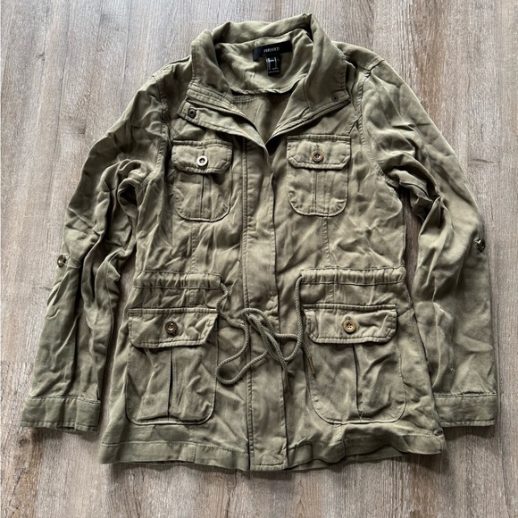 Forever 21 Olive Green Military Jacket - Picture 1 of 6